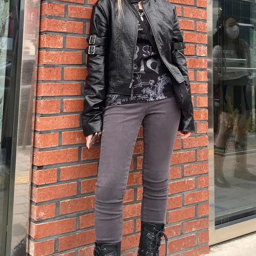 [BUNJANG] Bohemian Seoul Biker Jacket / 보헤미안서울 바이커 자켓
