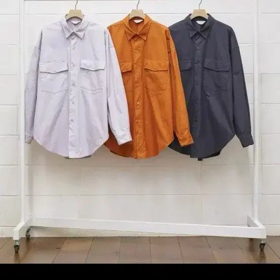 [BUNJANG] UNUSED Oversized Shacket Sunset Color / UNUSED 언유즈드 오버사이즈 셔켓