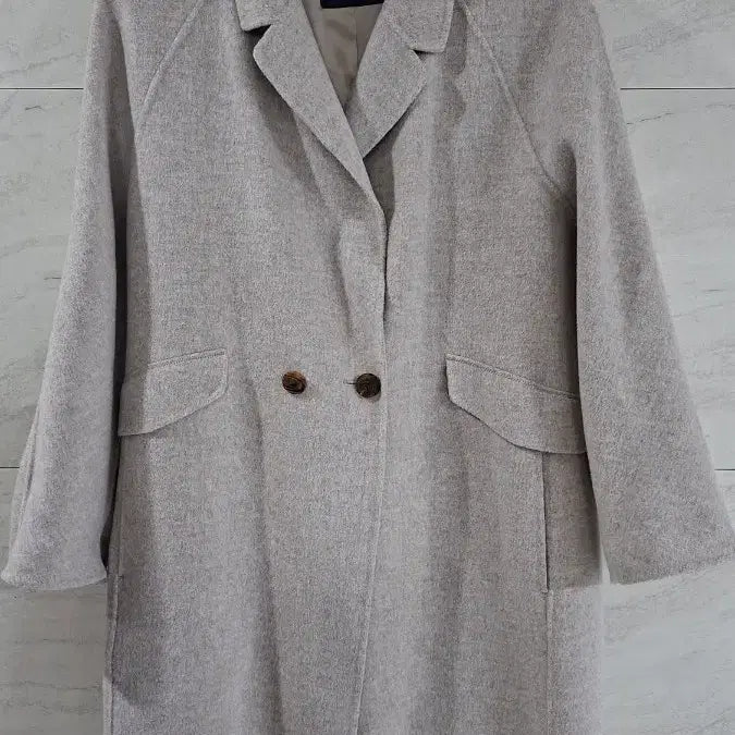 [BUNJANG] Hazzys Beige Half Coat 95 / 헤지스 베이지 반코트 95