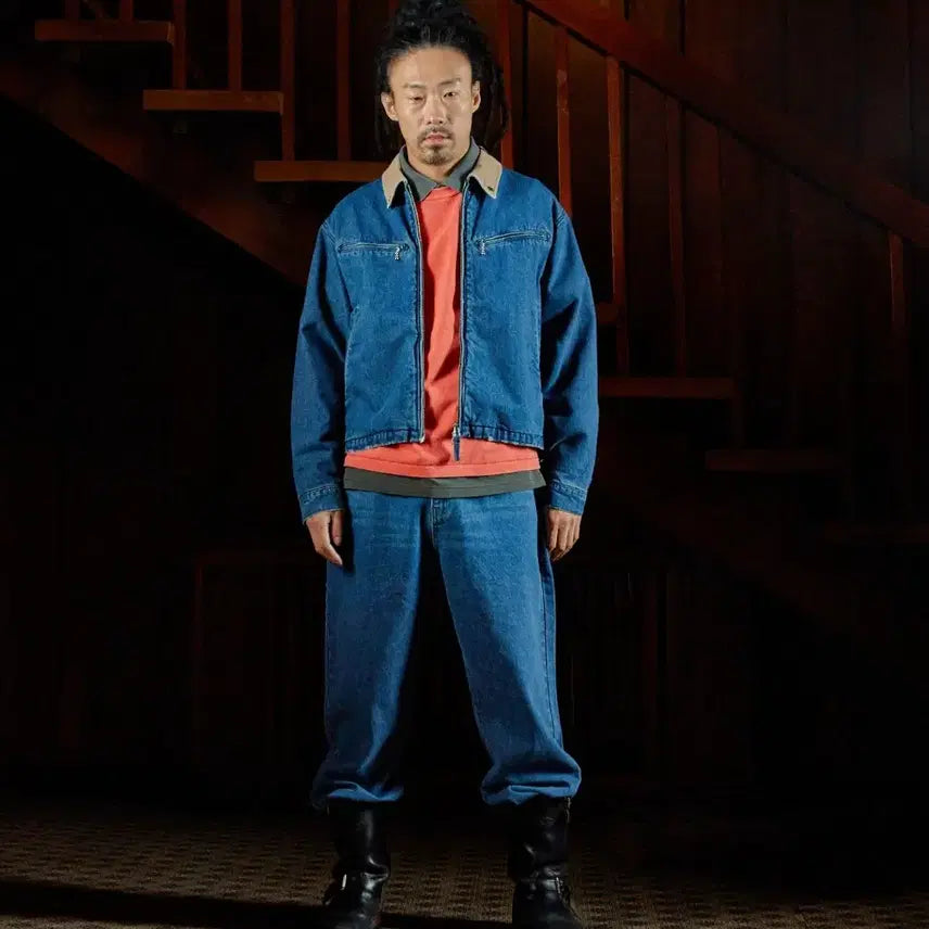 [BUNJANG] Namer Clothing Denim Work Blouson Jacket L / 네이머클로딩 데님 워크 자켓 블루종 L
