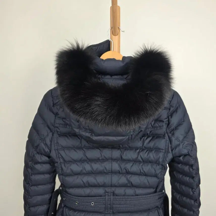 [BUNJANG] Burberry Brit Women's Fox Fur Trimmed Padded Jacket / 정품] 버버리 브릿 여성 폭스퍼 패딩 XS/ 상태 아주 좋음
