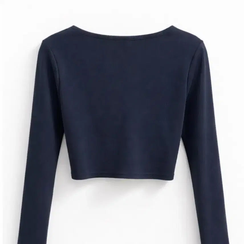 [SOLD OUT] 에이블리 다크네이비 브이넥 셔링 가디건