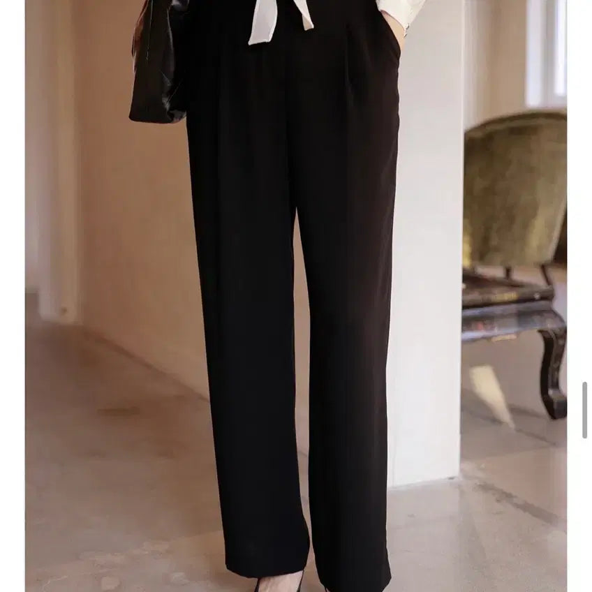 [BUNJANG] NICEHONG Kedin Milled Slacks (Black, M) / 나이스홍 케딘 밀파 슬랙스 (블랙 기본기장 M)