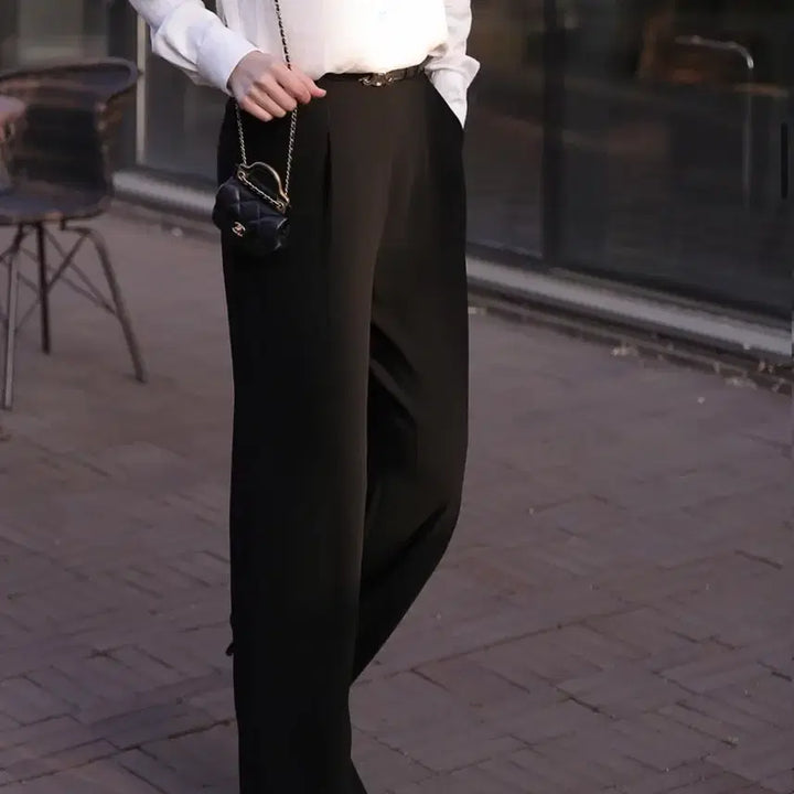 [BUNJANG] NICEHONG Kedin Milled Slacks (Black, M) / 나이스홍 케딘 밀파 슬랙스 (블랙 기본기장 M)