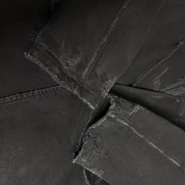 [BUNJANG] Emos Tance Club Denim Damage Coat / 에모스탠스클럽 데님 데미지 코트