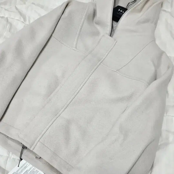 [BUNJANG] Solid Homme Cashmere Handmade Hooded Blouson Jacket / (48)새상품 솔리드옴므 캐시미어 핸드메이드 후드 크롭 블루종 자켓