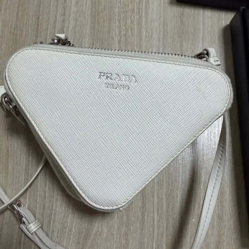 [BUNJANG] Prada Saffiano Triangle Mini Bag / 프라다 사피아노 트라이앵글 미니백