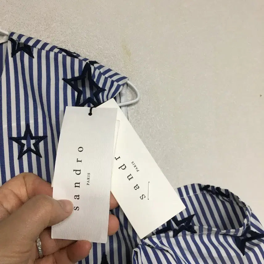 [BUNJANG] Sandro Punching Ribbon Blouse / 새상품 SANDRO 산드로 펀칭 리본 블라우스 3