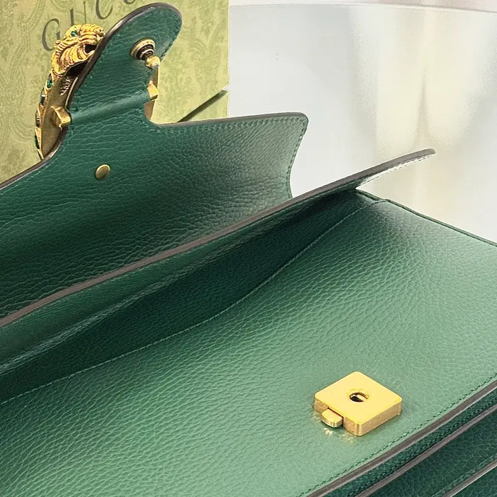 [BUNJANG] Dior Dionysus Green Leather Small Shoulder Bag / 구찌 디오니서스 그린 레더 스몰 숄더백