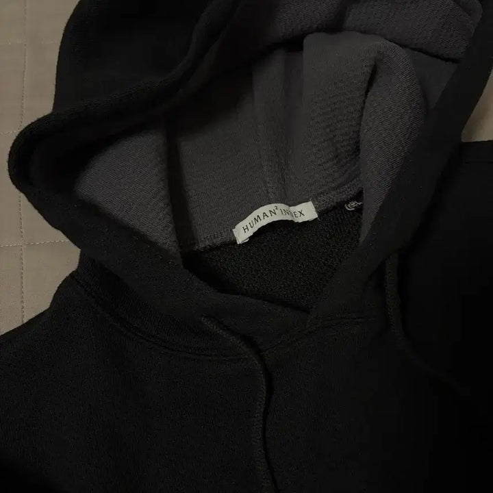 [BUNJANG] Polytelu Human Index Volume Hoodie Black / 2) 폴리테루 휴먼인덱스 볼륨 후디 블랙