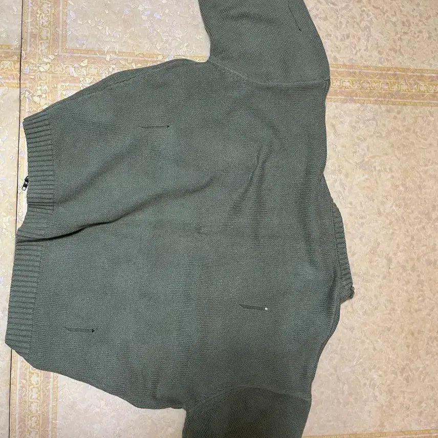 [BUNJANG] XTONZ Heart Bone Skeleton Knit Zip-up / XTONZ 하트 본 스켈레톤 니트 집업