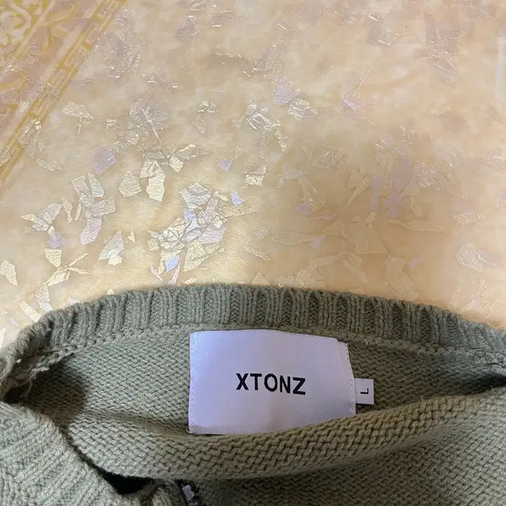 [BUNJANG] XTONZ Heart Bone Skeleton Knit Zip-up / XTONZ 하트 본 스켈레톤 니트 집업