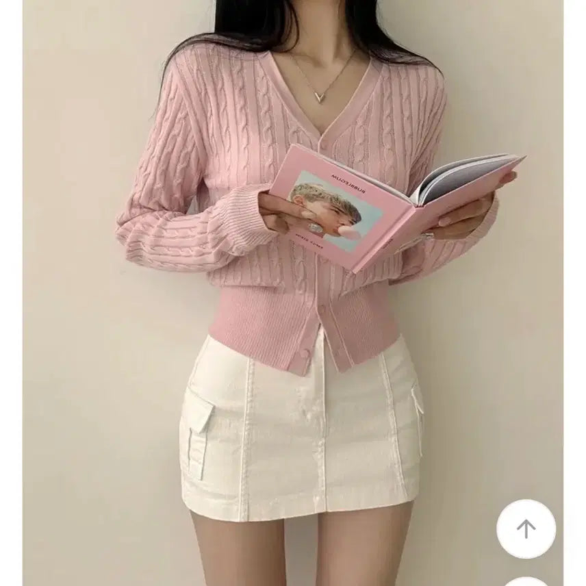 [BUNJANG] Pink Cardigan / (새상품) 핑크 가디건