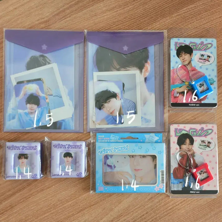 [SOLD OUT] 엔시티위시 유우시 리쿠 시그 콜북 포토팩 포토세트 게임팩 키링 세트