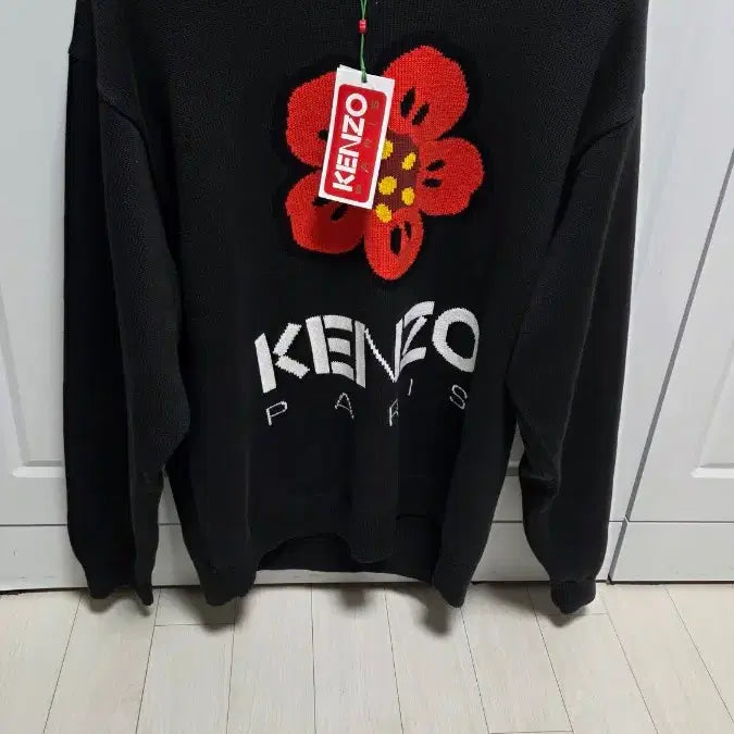 [BUNJANG] Kenzo Flower Knit Black M Size / 겐죠 플라워 니트 블랙 M 사이즈 새제품