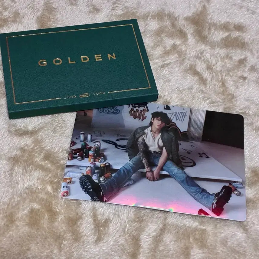 [BUNJANG] BTS Jungkook GOLDEN Weverse POB Photocard / BTS JK GOLDEN Weverse Album