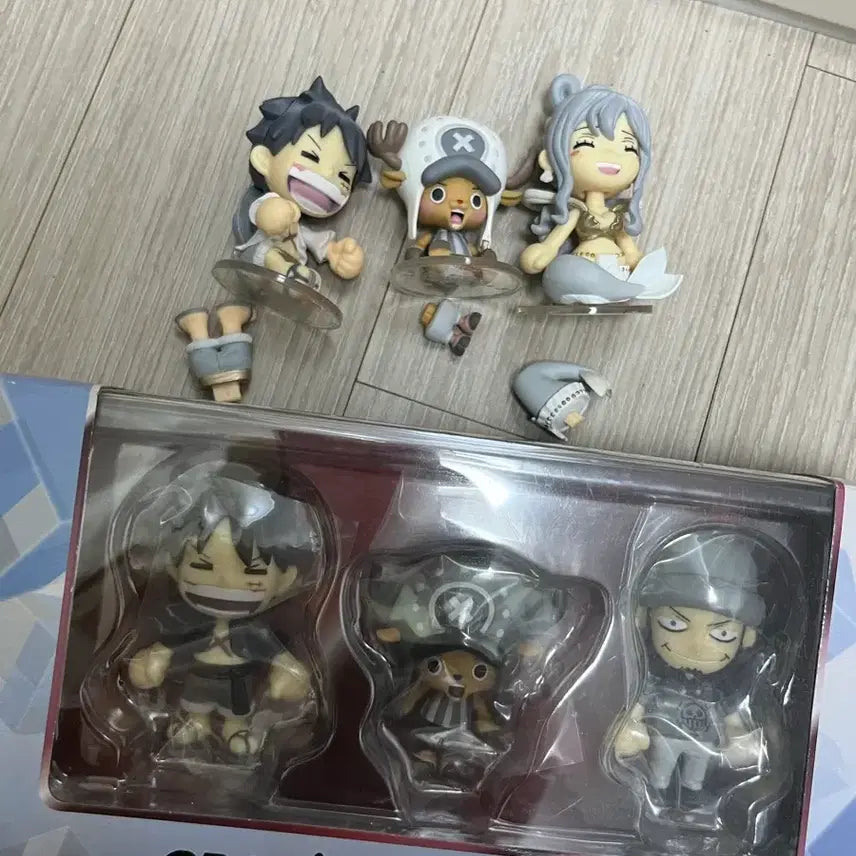 [BUNJANG] One Piece Figure Set (6 Pieces) - Luffy, Law, etc. / 원피스 비스마일 피규어 로우 루피 시라호시 쵸파 negai shinnen