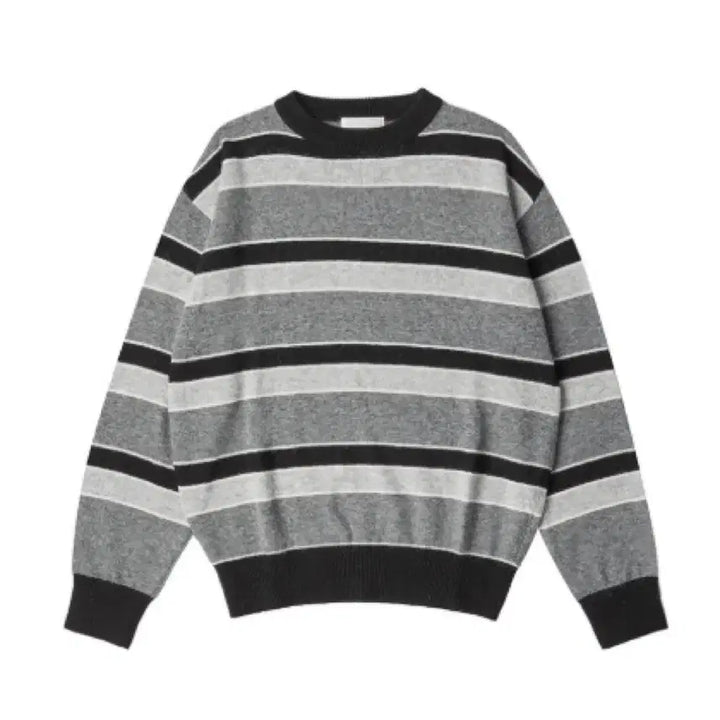 [BUNJANG] Walswild Movement Multi-Stripe Knit Sweater / 월스와일무브먼트 멀티스트라이프 니트 2사이즈