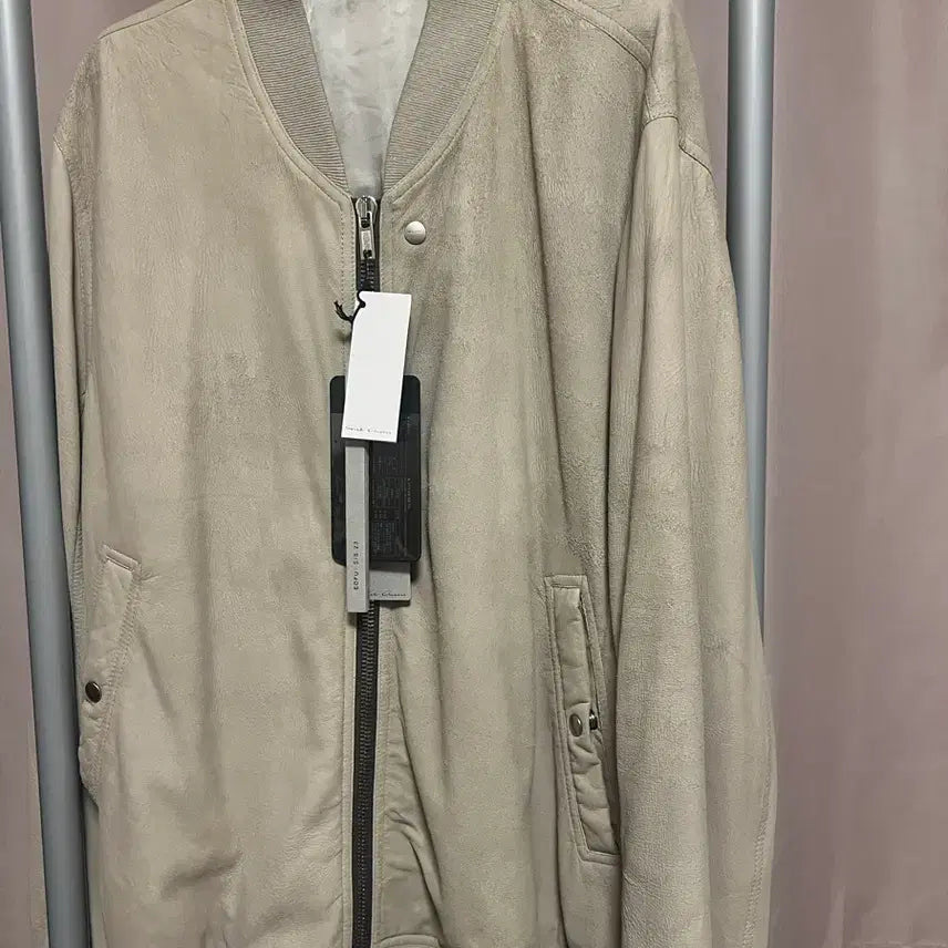 [BUNJANG] Rick Owens EDFU Lamb Leather Bomber Jacket Ivory / Rick Owens 23ss EDFU 램레더 봄버 자켓 아이보리