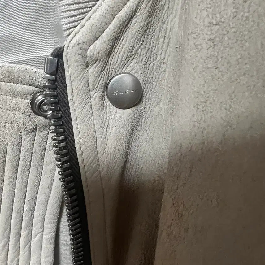 [BUNJANG] Rick Owens EDFU Lamb Leather Bomber Jacket Ivory / Rick Owens 23ss EDFU 램레더 봄버 자켓 아이보리