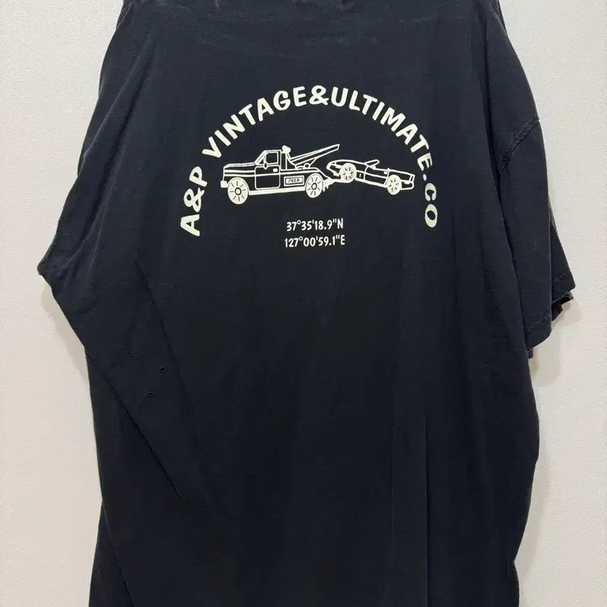 [BUNJANG] Agent.P Black T-shirt / 에이전트피크 반팔티 블랙