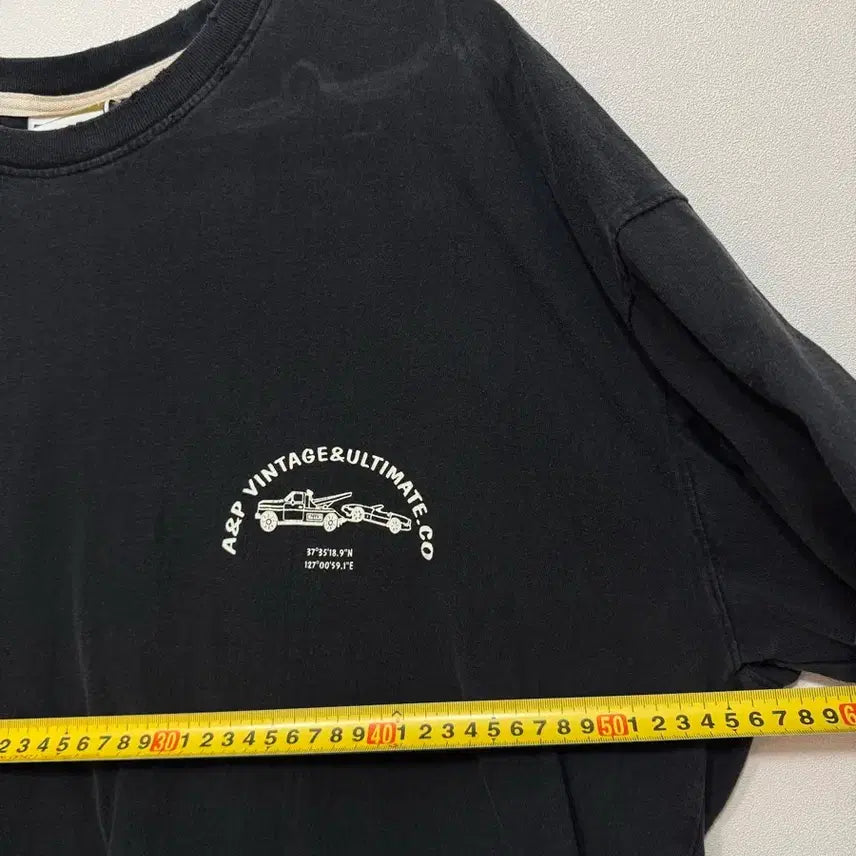 [BUNJANG] Agent.P Black T-shirt / 에이전트피크 반팔티 블랙