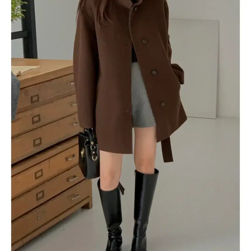 [BUNJANG] Hermon Wool 100% Half Coat / 헤르몬 울100 하프코트