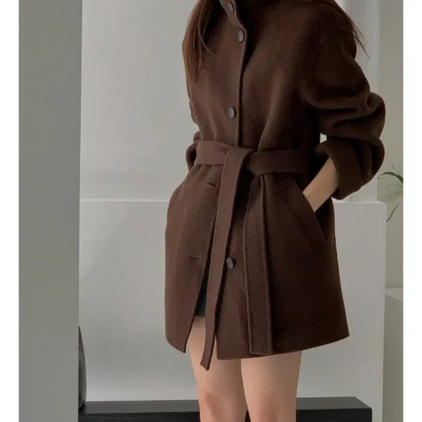 [BUNJANG] Hermon Wool 100% Half Coat / 헤르몬 울100 하프코트