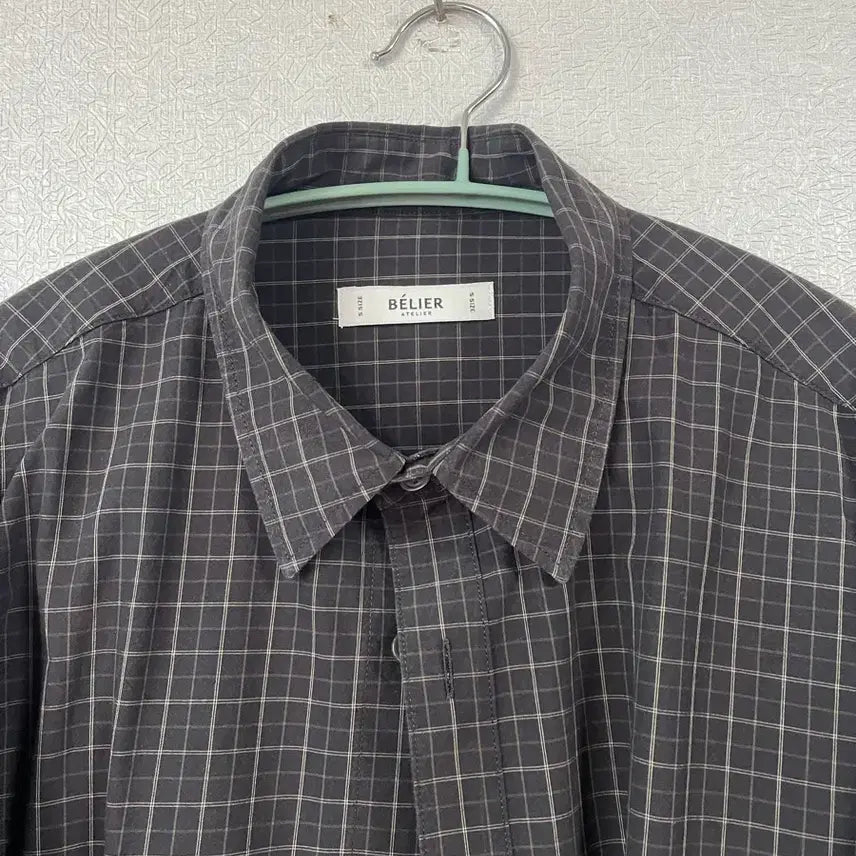[BUNJANG] Black Window Checkered Shirt / 벨리에 블랙 윈도우 체크셔츠 판매