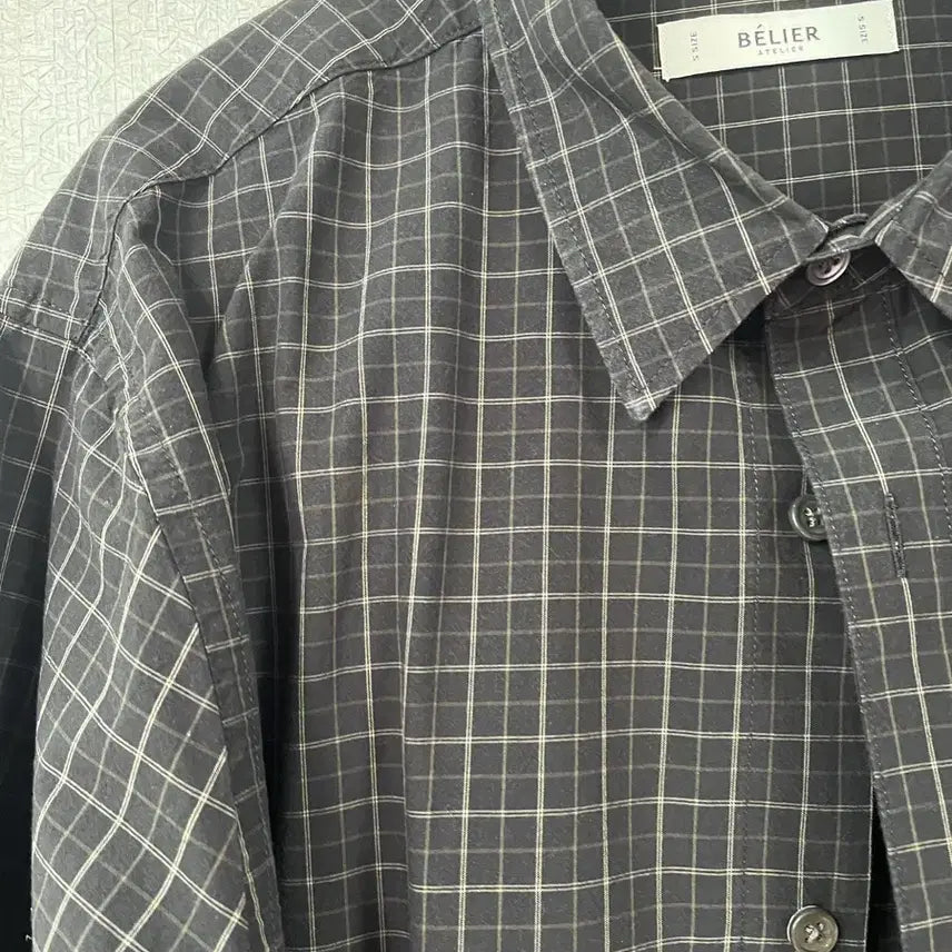 [BUNJANG] Black Window Checkered Shirt / 벨리에 블랙 윈도우 체크셔츠 판매