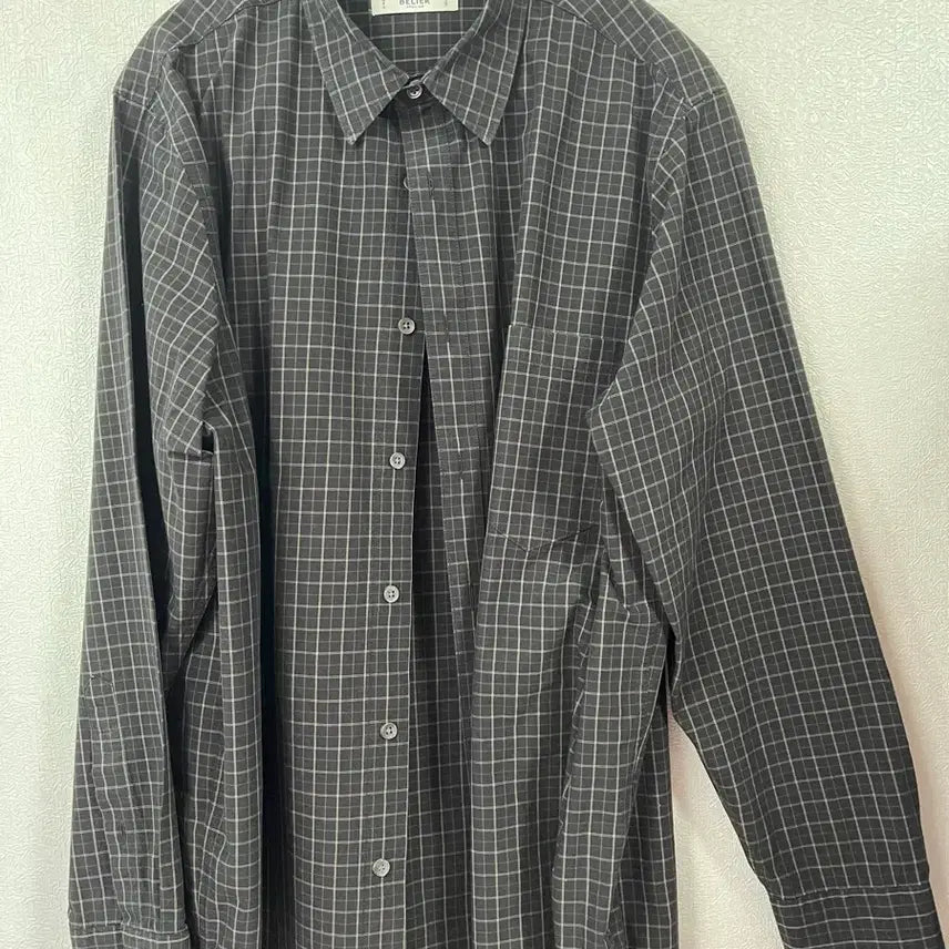 [BUNJANG] Black Window Checkered Shirt / 벨리에 블랙 윈도우 체크셔츠 판매