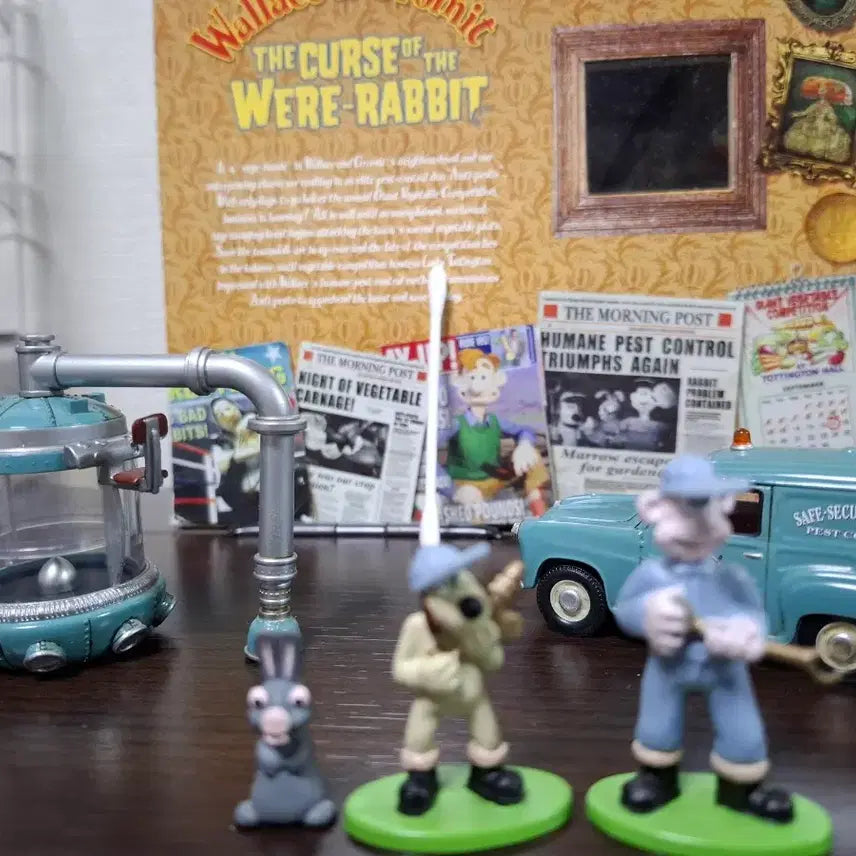 [BUNJANG] Wallace & Gromit Giant Rabbit Figure Set / 월레스와 그로밋 거대토끼 피규어 세트