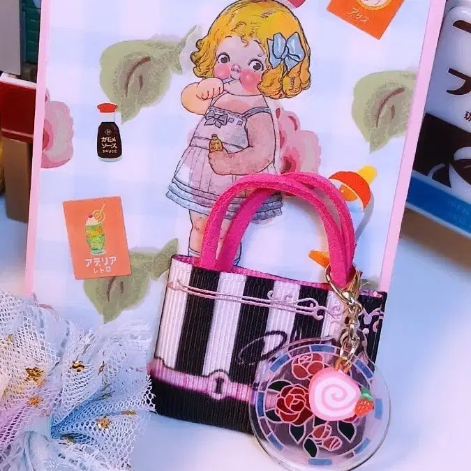 [BUNJANG] Retro Acrylic Keyring Charm / 일본 레트로 키링참