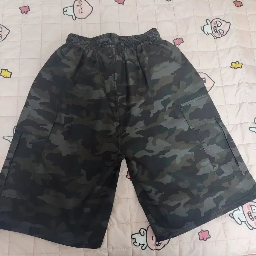 [BUNJANG] Camouflage Cargo Banding Shorts / 카모플라쥬 5부 카고 밴딩 반바지