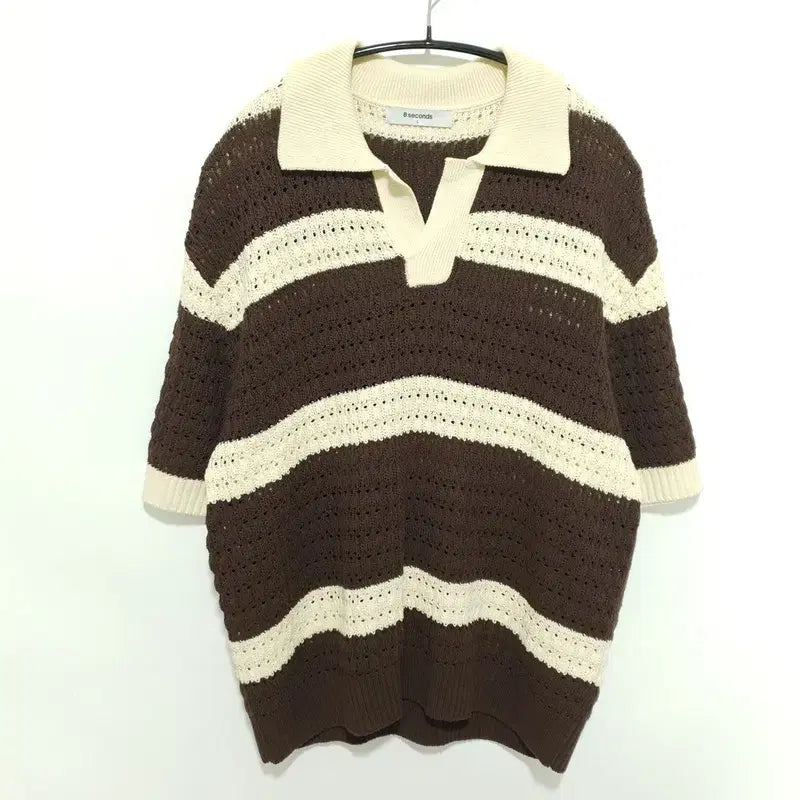 [BUNJANG] 8Seconds Knit Polo Shirt / 에잇세컨즈 반팔 카라 니트 L_S1678