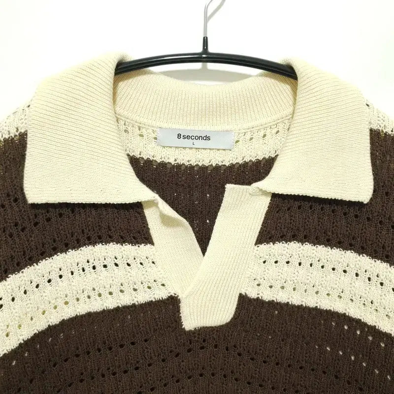 [BUNJANG] 8Seconds Knit Polo Shirt / 에잇세컨즈 반팔 카라 니트 L_S1678