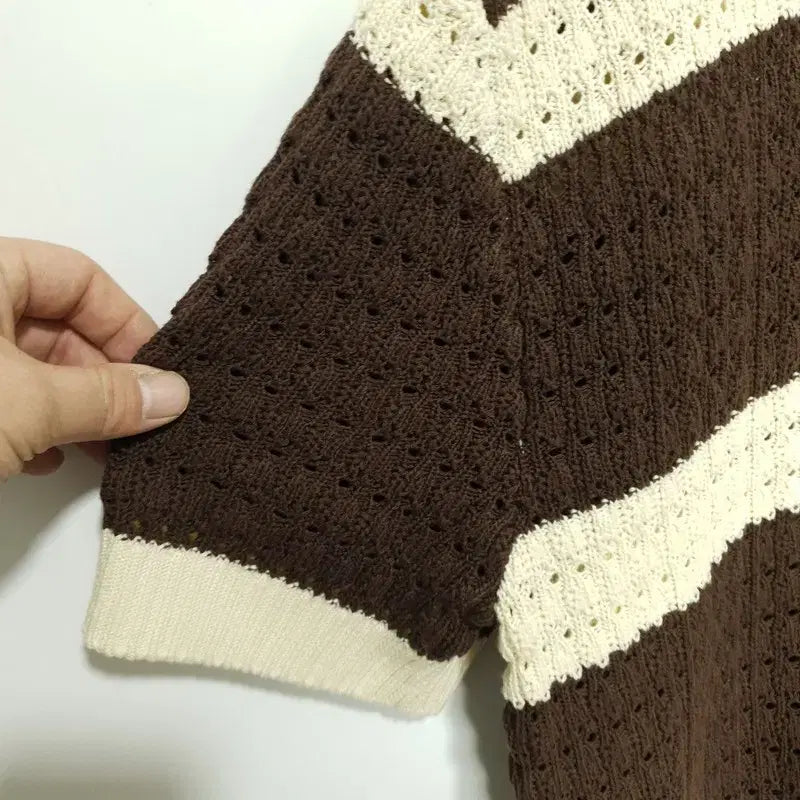 [BUNJANG] 8Seconds Knit Polo Shirt / 에잇세컨즈 반팔 카라 니트 L_S1678