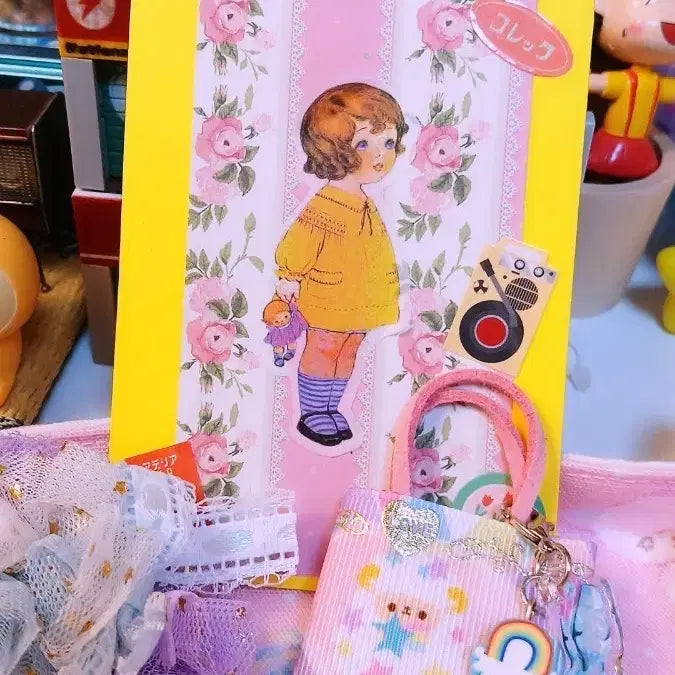 [BUNJANG] Retro Wooden Keyring Charm / 일본 레트로  키링참(나무네)