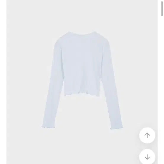 [BUNJANG] Foret Blibli Sorah Frill Long Sleeve T-Shirt / 포레스트 블럽리티 소라