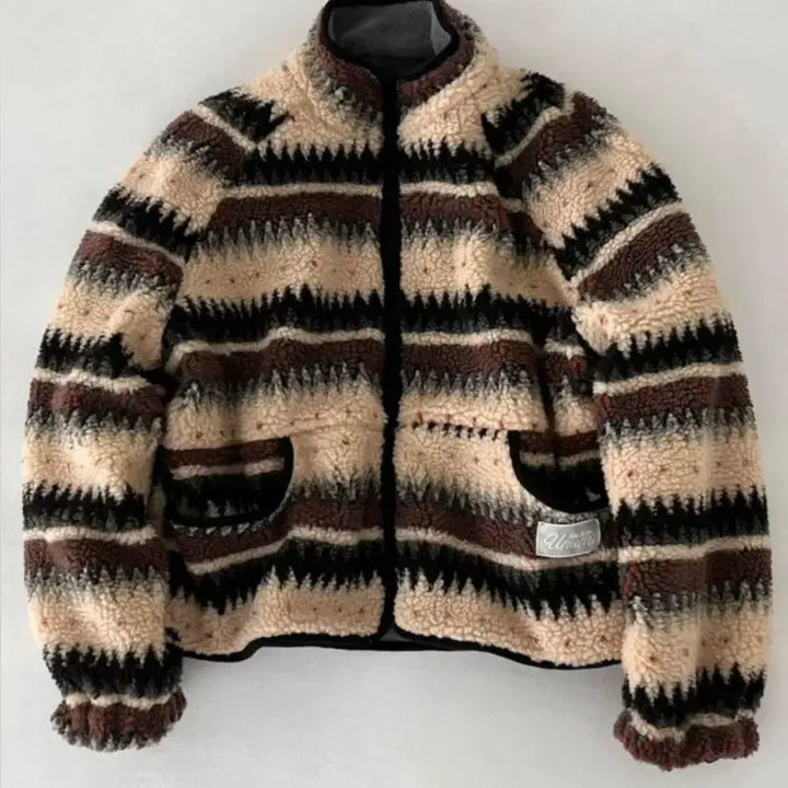 [BUNJANG] Nordic Pattern Zip-Up Jacket / 노르딕집업