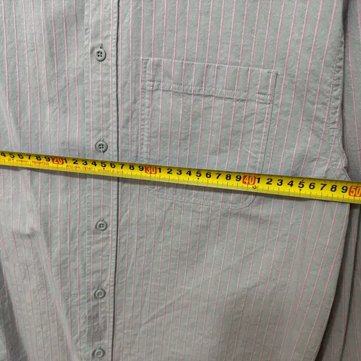 [BUNJANG] ZARA Striped Shirt Gray S / 자라 스트라이프 셔츠 그레이 S