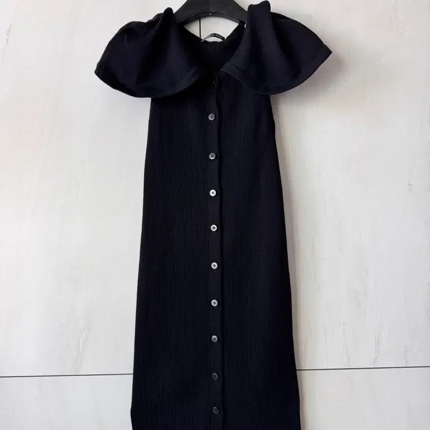 [BUNJANG] N&D Black Knit Dress (with Belt) / 앤디앤뎁 블랙 니트 원피스44사이즈(벨트포함)