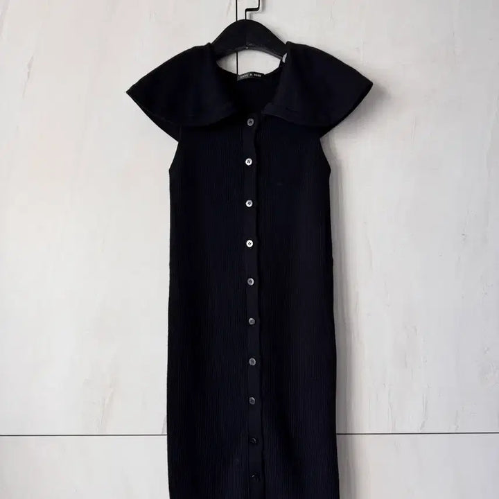 [BUNJANG] N&D Black Knit Dress (with Belt) / 앤디앤뎁 블랙 니트 원피스44사이즈(벨트포함)