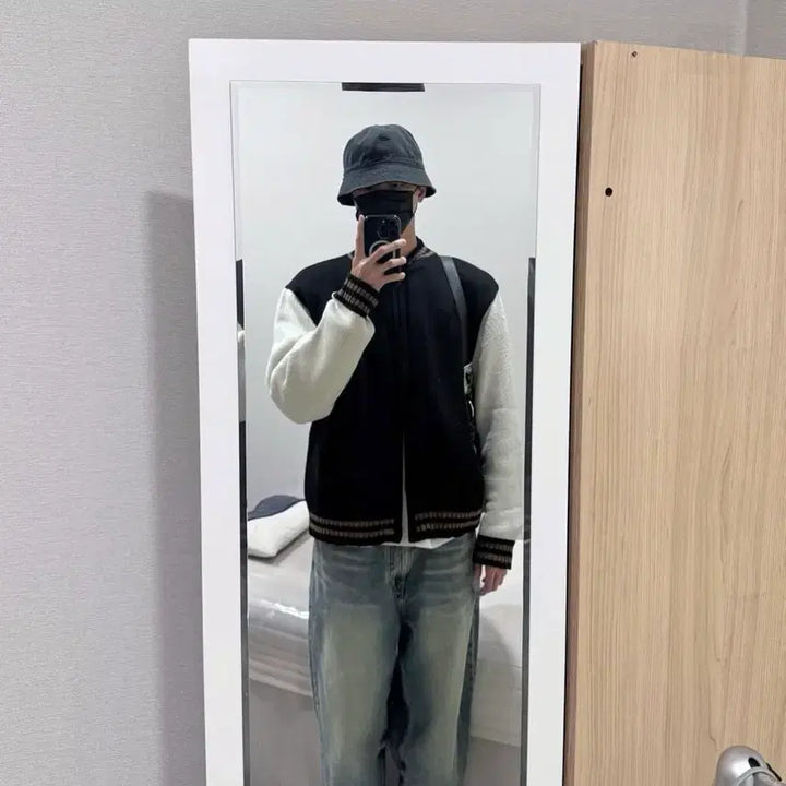 [BUNJANG] MMLG Black Knit Zip-up (Joo Woo Jae) / Mmlg 니트집업 블랙 m (주우재 착용)