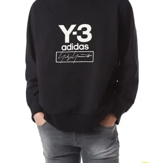 [BUNJANG] Y-3 Black Sweatshirt / Y-3 블랙 맨투맨