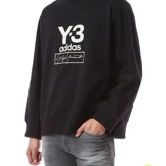 [BUNJANG] Y-3 Black Sweatshirt / Y-3 블랙 맨투맨