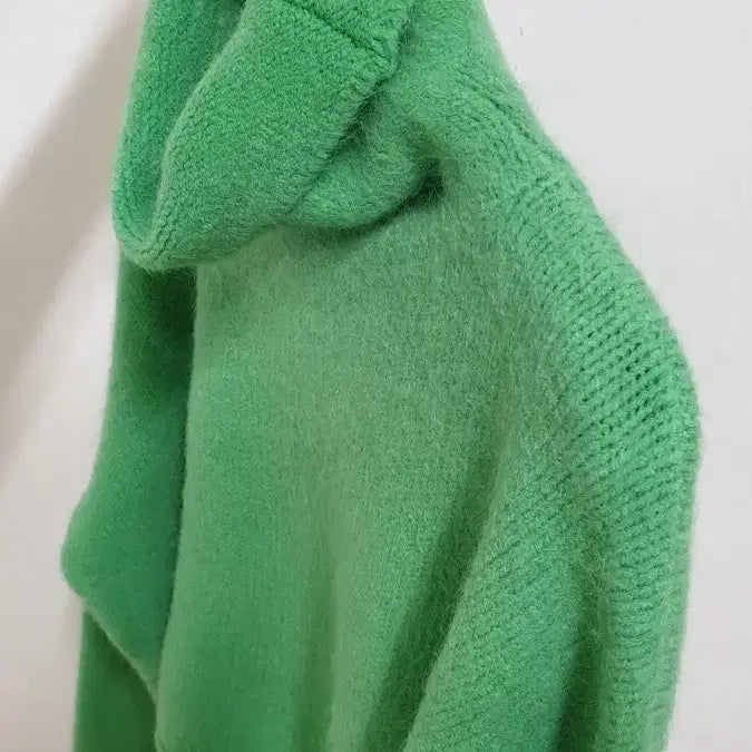 [BUNJANG] Green Crop Knit Sweater / 그린 크롭니트