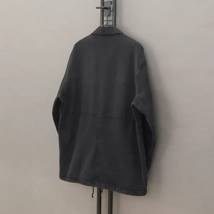 [BUNJANG] BEN DAVIS Black Coverall Chore Coat Work Jacket / BEN DAVIS 벤데이비스 흑청 블랙커버올 초어코트 워크자켓F ~105