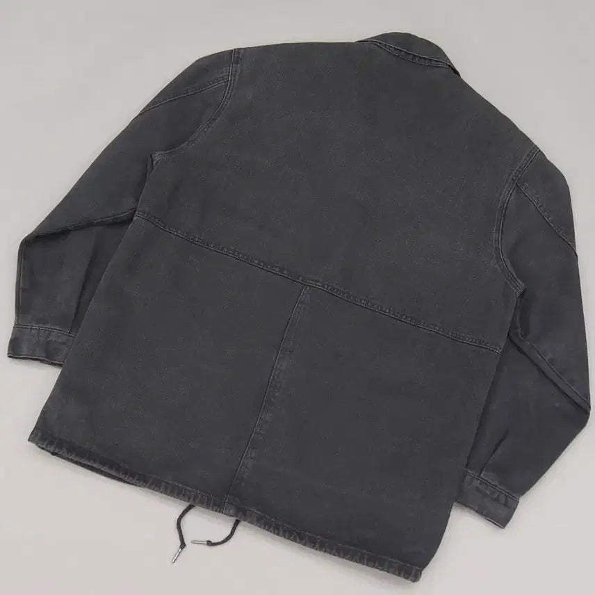 [BUNJANG] BEN DAVIS Black Coverall Chore Coat Work Jacket / BEN DAVIS 벤데이비스 흑청 블랙커버올 초어코트 워크자켓F ~105
