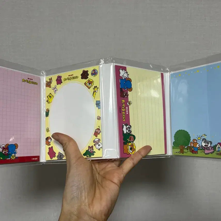 [BUNJANG] Tabeko Dobutsu Folding Memo Set / 타베코도부츠 메모지 접이식 세트 새제품